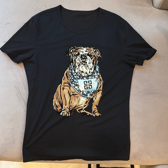 Givenchy Other - Givenchy Black and Brown Short Sleeve Tee with Bulldog Graphic
